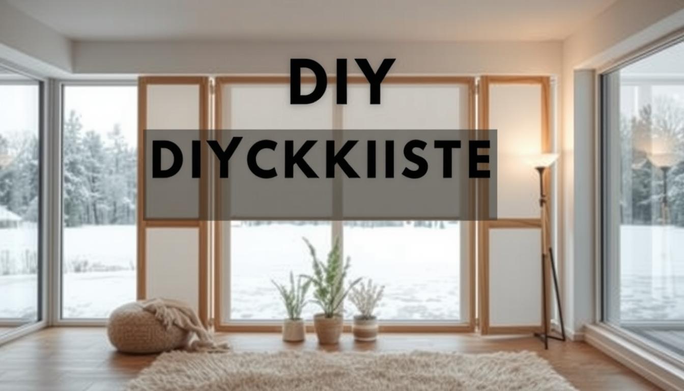 DIY Raumteiler Winter Lichtspiele