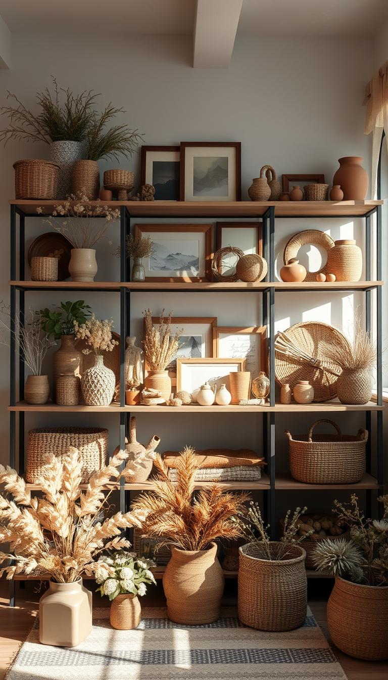 Herbstregal Dekoration Ideen