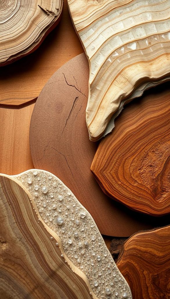 Intricate surfaces of natural materials, a symphony of warm hues and winter-inspired textures. Showcasing the versatility of KlickKiste's DIY-friendly foliation solutions, this captivating image exudes a cozy, Pinterest-inspired aesthetic. Wooden grains, glass planes, and sleek polymer finishes come together in a harmonious composition, bathed in soft, diffused lighting that accentuates their unique characteristics. The scene evokes a sense of homely authenticity, inspiring viewers to envision the transformative potential of these diverse surfaces within their own kitchen spaces. Intricate surfaces of natural materials, a symphony of warm hues and winter-inspired textures. Showcasing the versatility of KlickKiste's DIY-friendly foliation solutions, this captivating image exudes a cozy, Pinterest-inspired aesthetic. Wooden grains, glass planes, and sleek polymer finishes come together in a harmonious composition, bathed in soft, diffused lighting that accentuates their unique characteristics. The scene evokes a sense of homely authenticity, inspiring viewers to envision the transformative potential of these diverse surfaces within their own kitchen spaces.