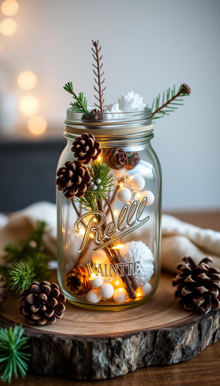 Mason Jar Weihnachtsideen