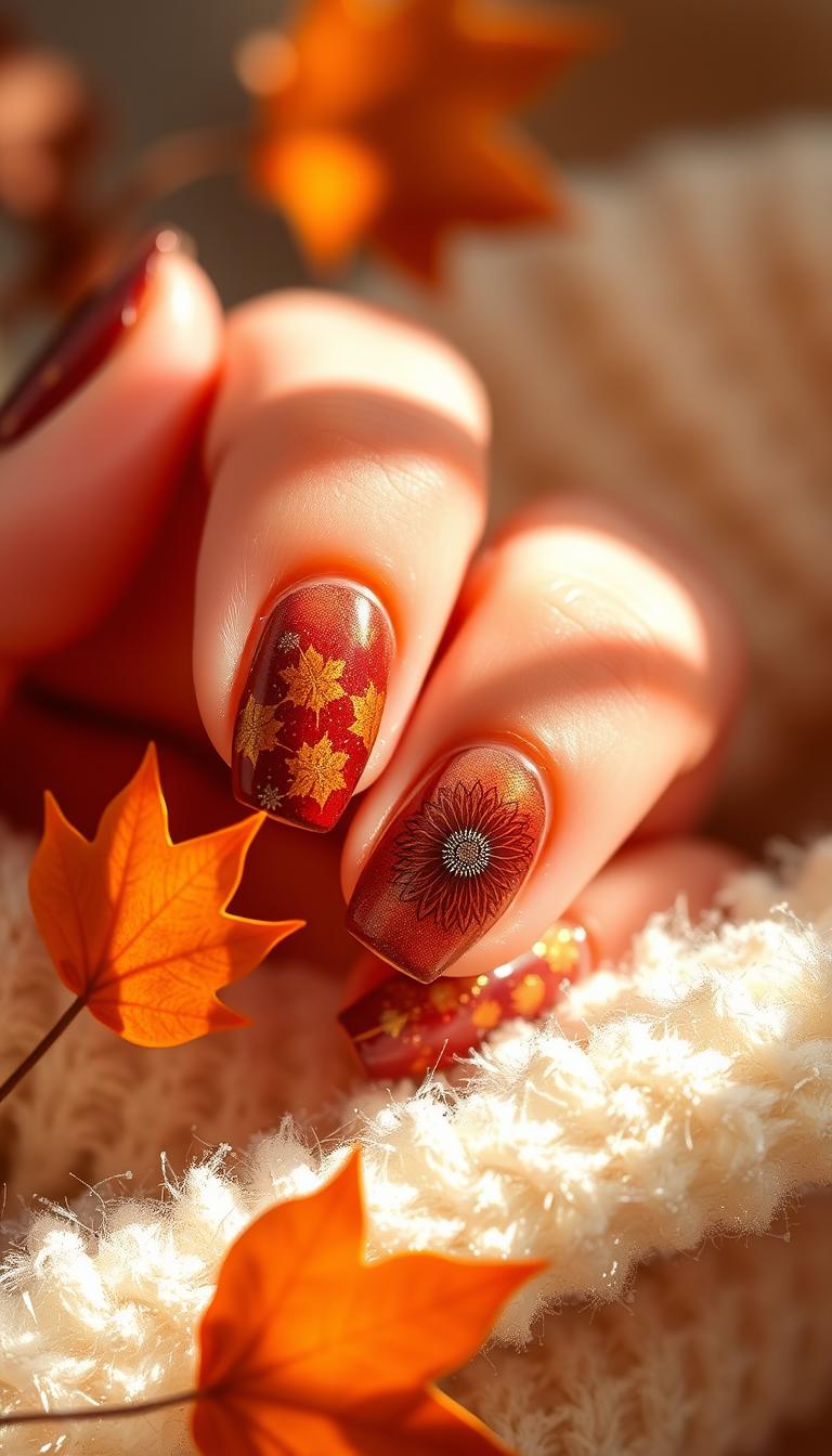 Thanksgiving Nägel Ideen