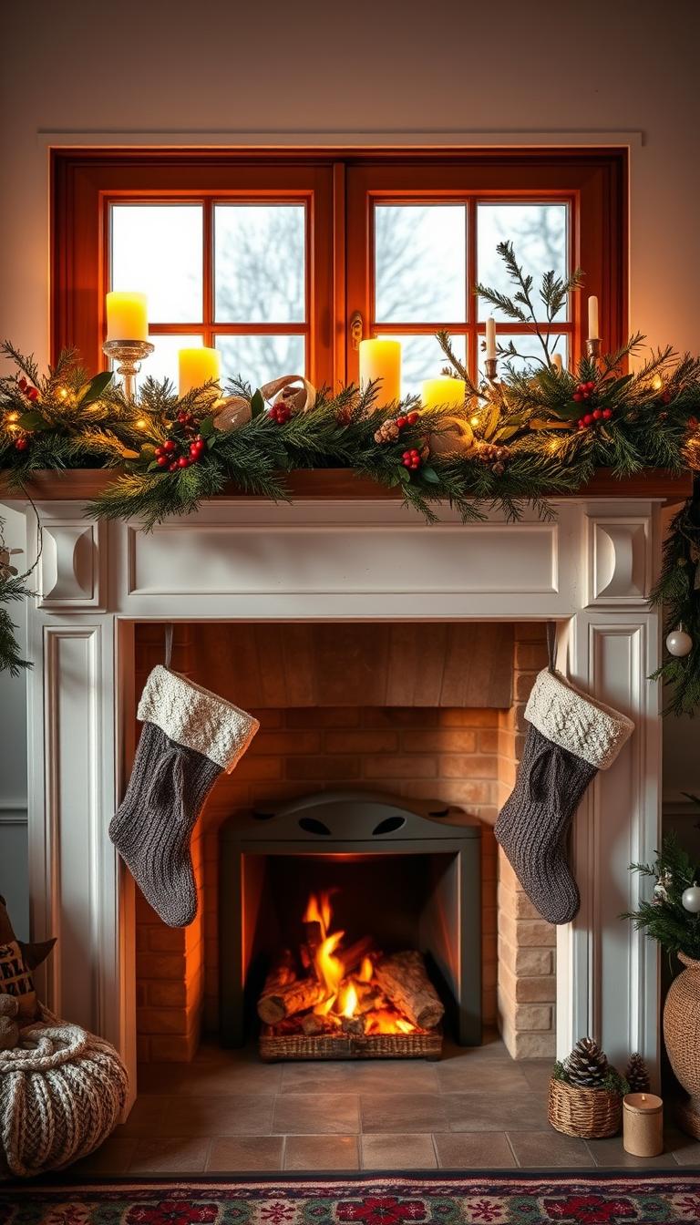 Weihnachtskamin Deko