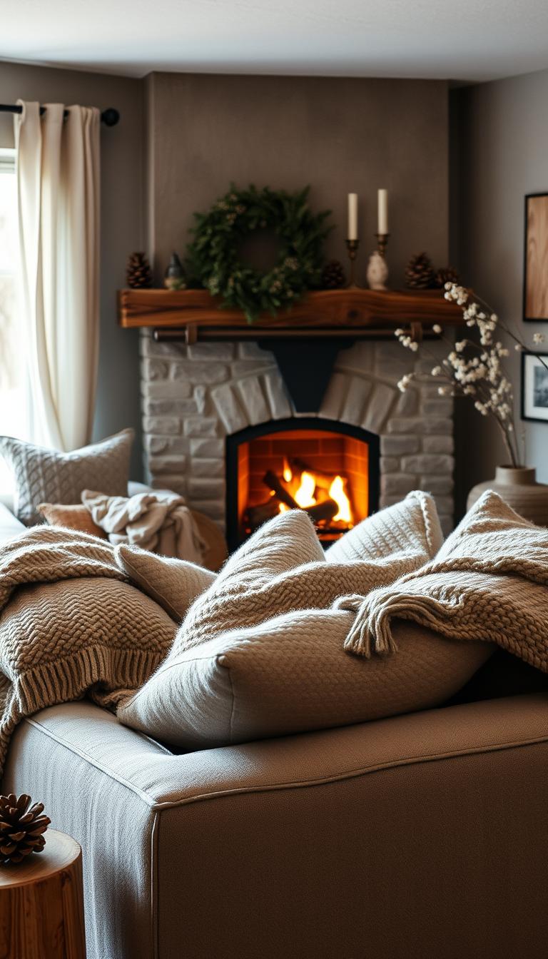 Winter Wohnzimmer Dekoration