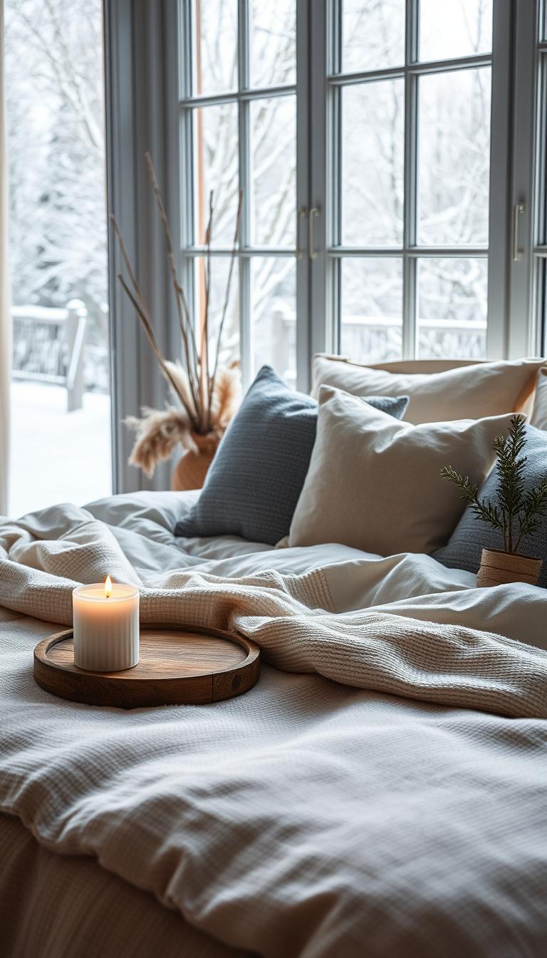 Winterdeko Schlafzimmer
