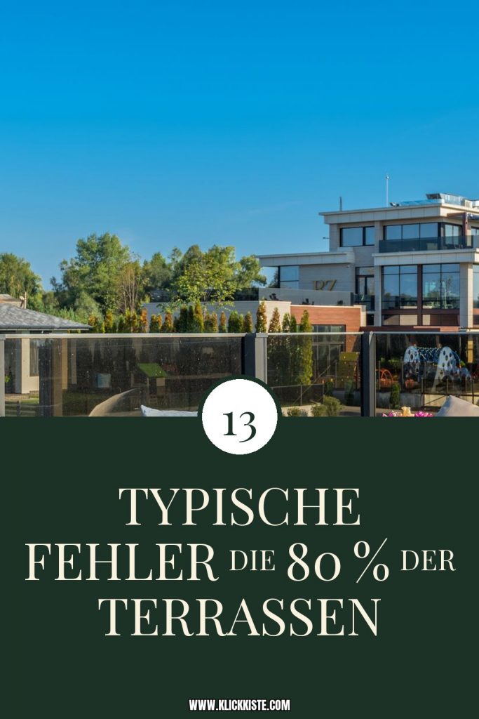 13 typische Fehler die 80 % der Terrassen-Dekorateure machen