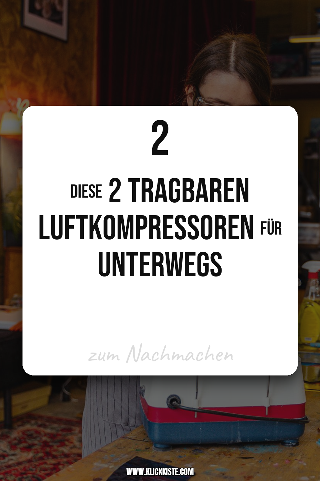 Pinterest Pin Diese 2 tragbaren Luftkompressoren für unterwegs