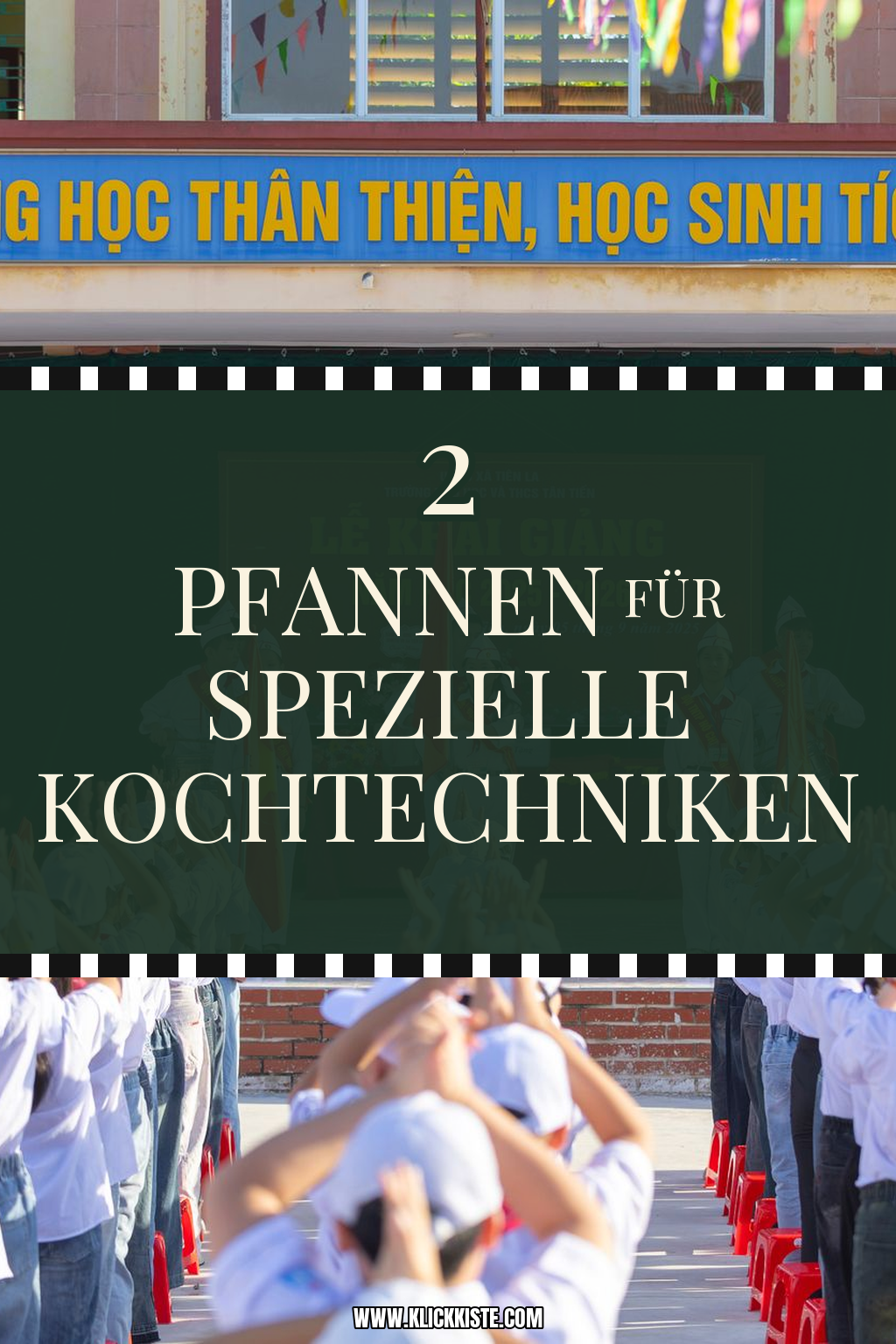 Pinterest Pin Pfannen für spezielle Kochtechniken