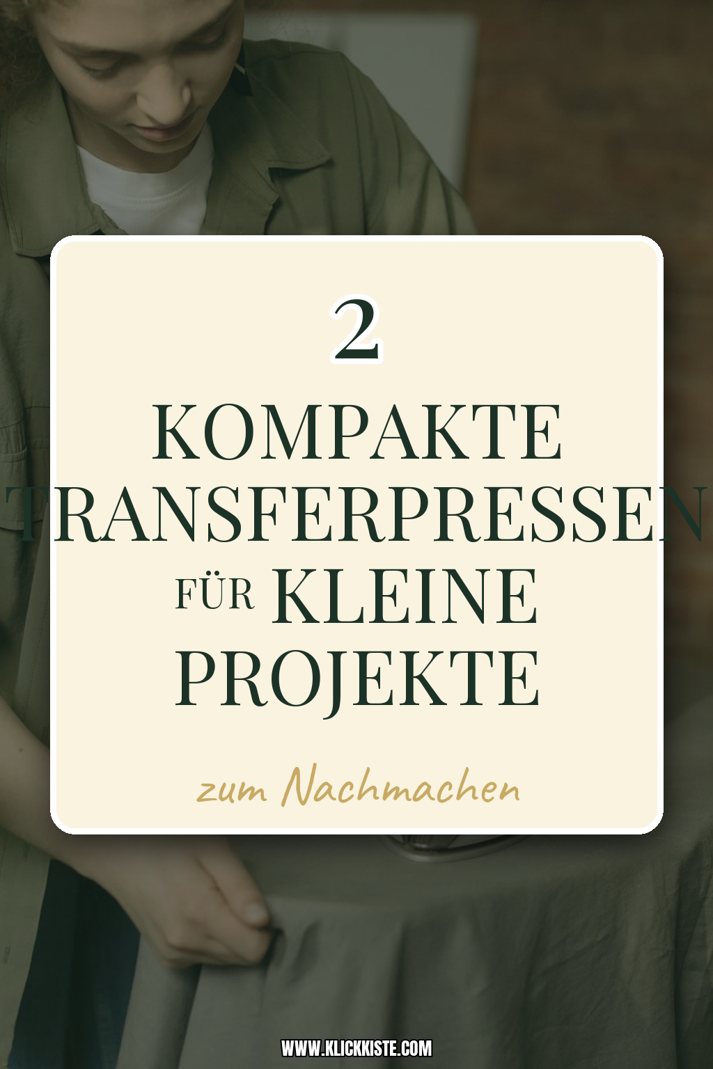 Pinterest Pin Kompakte Transferpressen für kleine Projekte