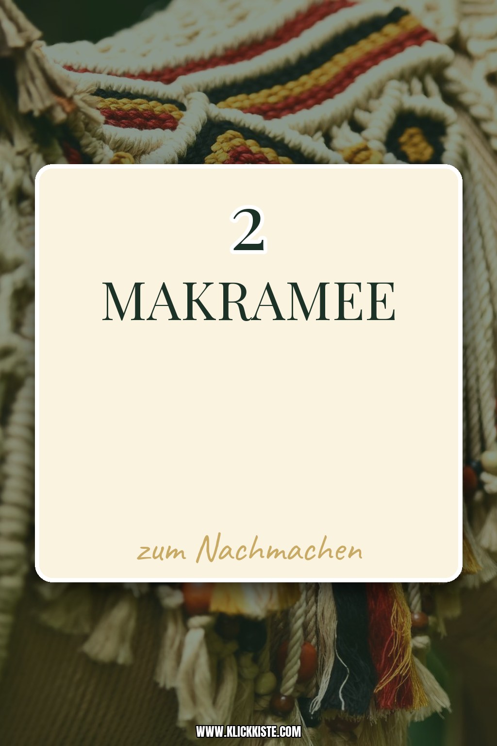 Makramee-Wandbehang mit Kindern basteln: Winter-Familien-DIY