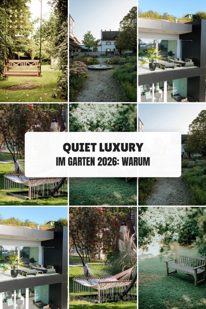 Quiet Luxury im Garten 2026: Warum der Trend gerade alle erwischt
